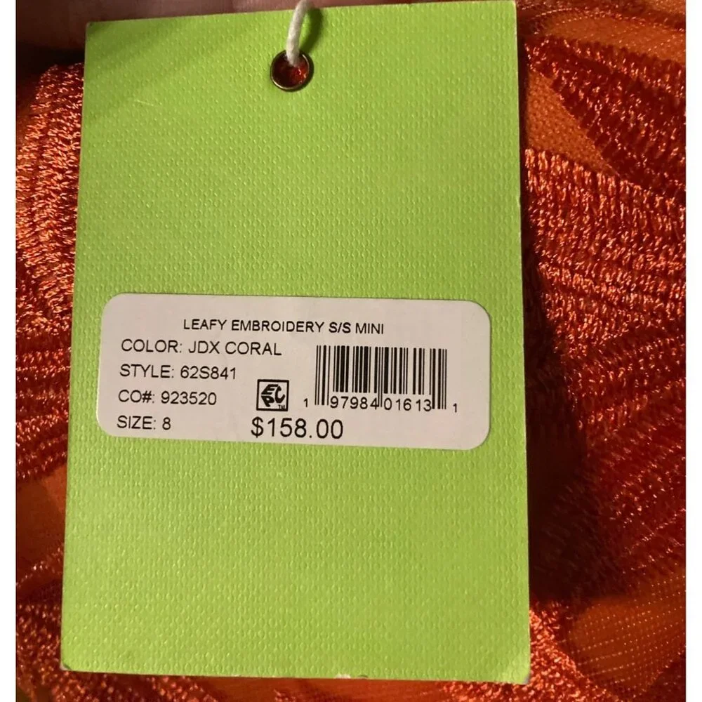 Sam Edelman Sheath Dress, Coral Size 8, New With Tags - Picture 3 of 6